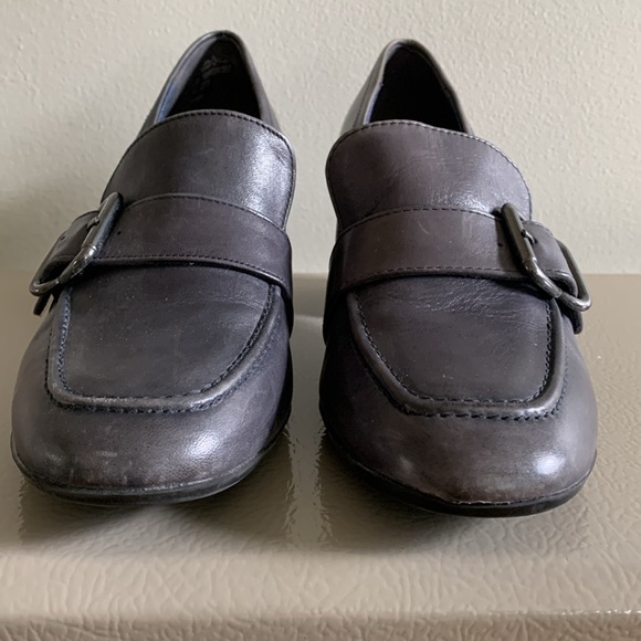 TAMARIS Loafers 2 in Heel Navy Blue Size 37 (6.5/7) - Picture 3 of 13